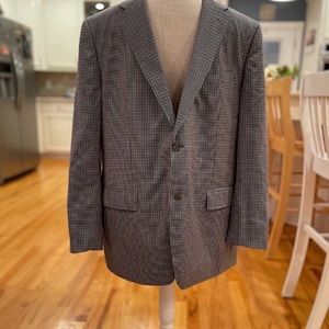 Reda by Mobley & Sons made in Italy checkered 2 button wool blazer